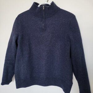 Merino wool half zip